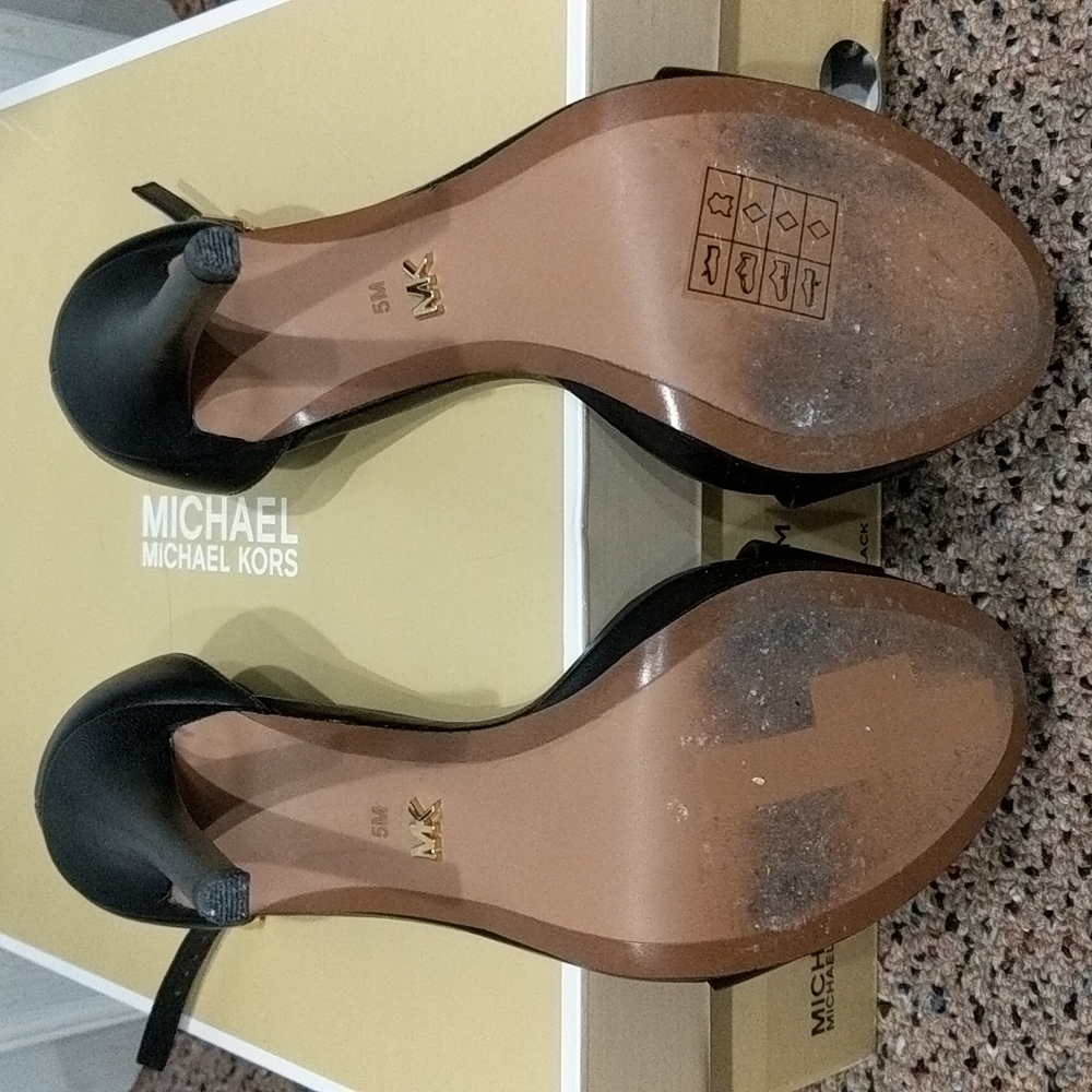 Black Leather Sandal - Picture 3 of 4